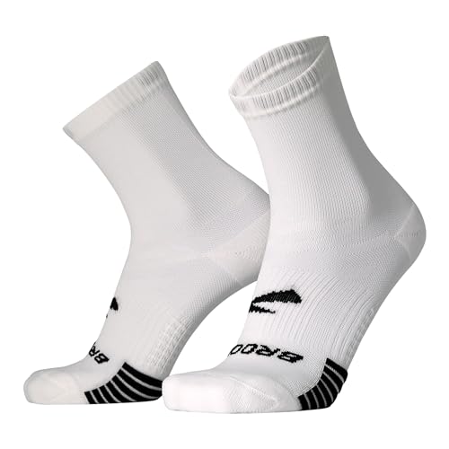 Brooks Ghost Lite Crew Socken, 2er-Pack, Weiss/opulenter Garten, 41.5-45.5 EU von Brooks