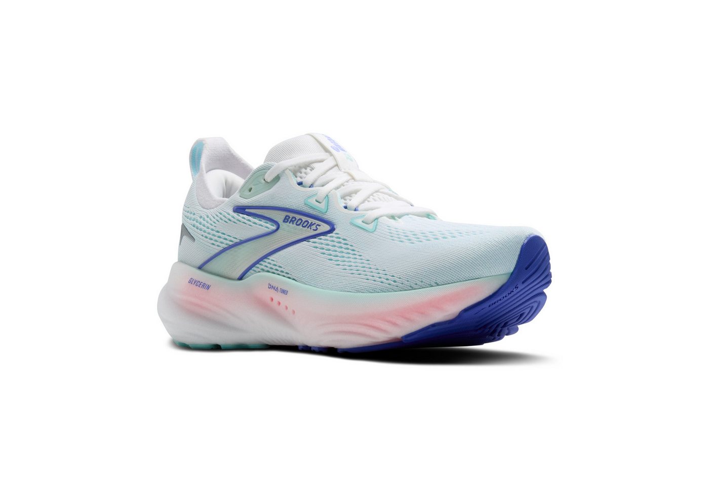 Brooks Glycerin 22 White/Limpet Shell/Amparo Blue Laufschuh von Brooks