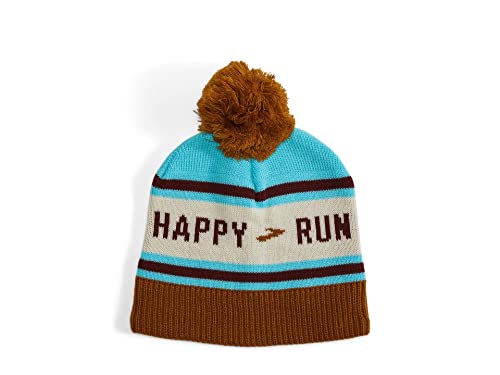 Brooks Heritage Pom Beanie, Run Happy Vivid Teal, Einheitsgröße von Brooks