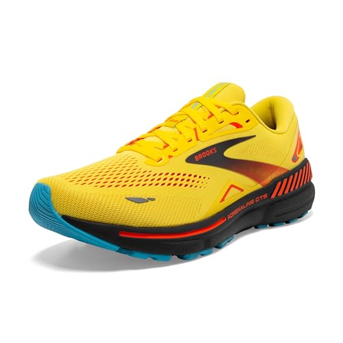 Brooks Herren Adrenaline GTS 23 Sneaker, Mehrfarbig Gelb Eisen Gefüttert Orange, 45.5 EU von Brooks