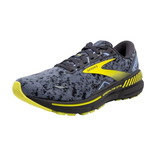 Brooks Herren Adrenaline GTS 23 Sneaker, Nine Iron Folkstone Sulphur, 45.5 EU von Brooks