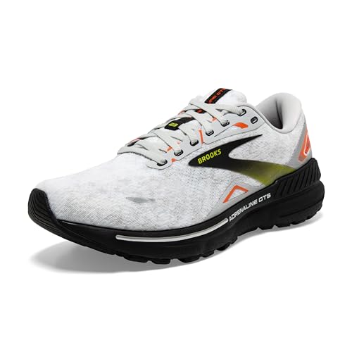 Brooks Herren Adrenaline GTS 23 Sneaker, Oyster Black Red Orange, 44 EU von Brooks