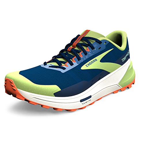 Brooks Herren Catamount 2 Sneaker, Navy Firecracker Sharp Green, 42.5 EU von Brooks