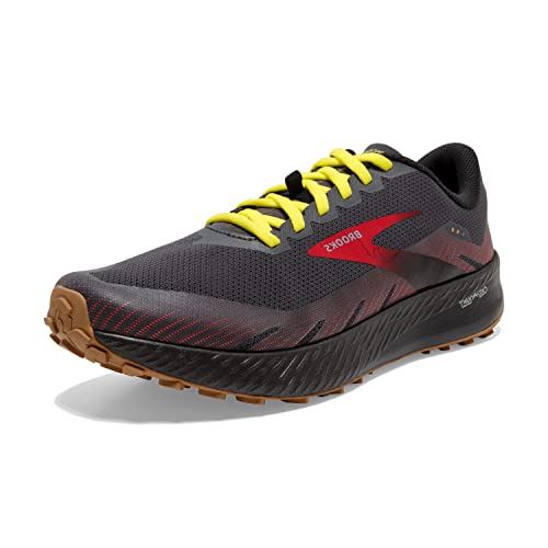 Brooks Herren Catamount Laufschuh, Schwarz Rot Feuer Gelb Flammend, 44 EU von Brooks