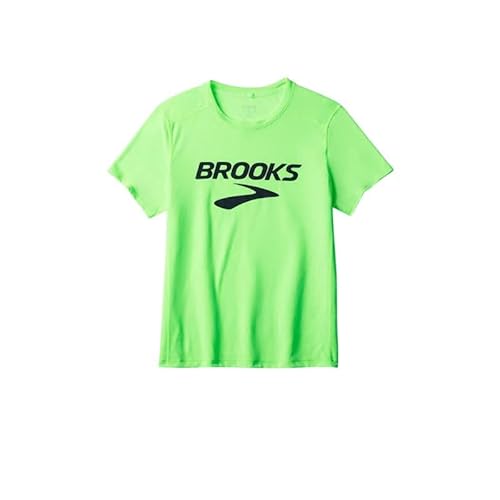 Brooks Herren Distance Short Sleeve 3.0, Neo Limeade/Brooks Logo, XL von Brooks