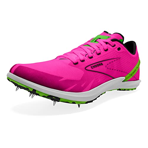 Brooks Herren Draft Xc Sneaker, Pink Glo Green Black, 46.5 EU von Brooks