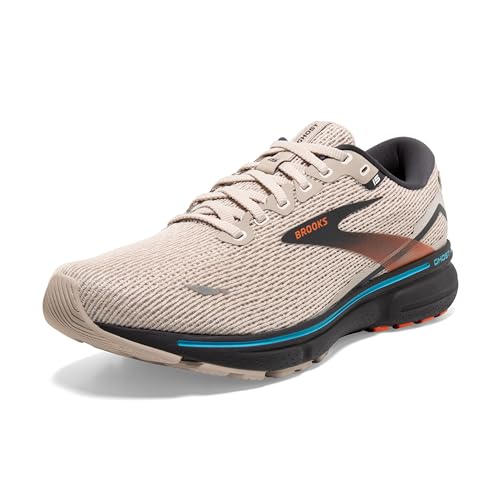 Brooks Herren Ghost 15 Sneaker, White Sand Red Orange Blue, 49.5 EU von Brooks