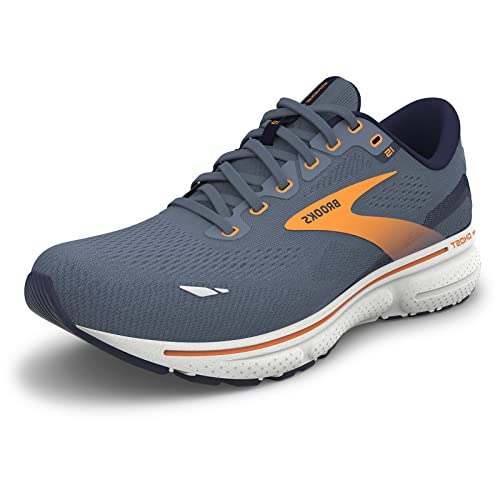 Brooks Herren Ghost 15 Sneaker, Flintstone Pecoat Orange Pop, 40 EU von Brooks