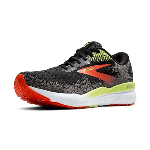Brooks Herren Ghost 16 GTX Sneaker, Black Mandarin Red Green, 46 EU Brooks Herren Ghost 16 GTX Sneaker, Black Mandarin Red Green, 46 EU von Brooks