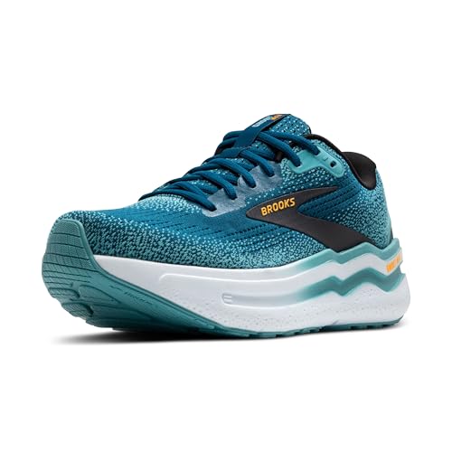 Brooks Herren Ghost Max 2 Sneaker, Moroccan Blue Aqua Orange Pop, 44.5 EU von Brooks