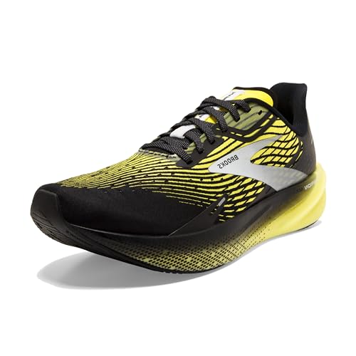 BROOKS Herren Hyperion Max Sneaker, Black/Blazing Yellow/White, 41 EU von Brooks