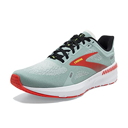 Brooks Herren Launch Gts 9 Sneaker, Blue Surf Black Cherry Tomato, 44 EU von Brooks