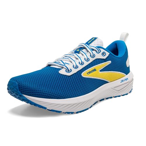 Brooks Herren Revel 6 Neutral Laufschuh, Blau/Gelb, 44.5 EU von Brooks