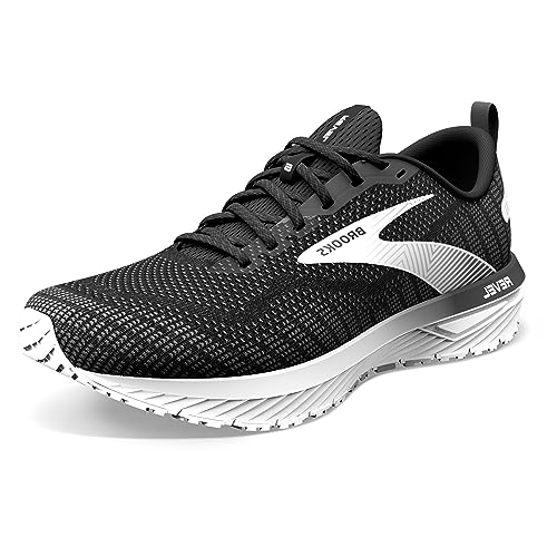 Brooks Herren Revel 6 Sneaker, Black Blackened Pearl White, 40 EU von Brooks