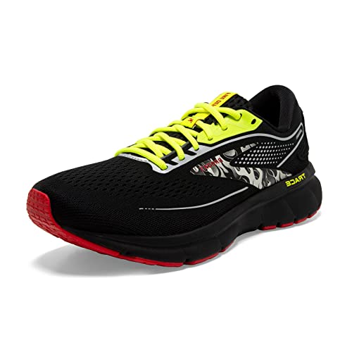 Brooks Herren Trace 2 Neutral Laufschuh, Schwarz/Nightlife/Rot, 43 EU von Brooks