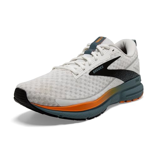 Brooks Herren Trace 3 Sneaker, White Orange Goblin Blue, 48.5 EU von Brooks