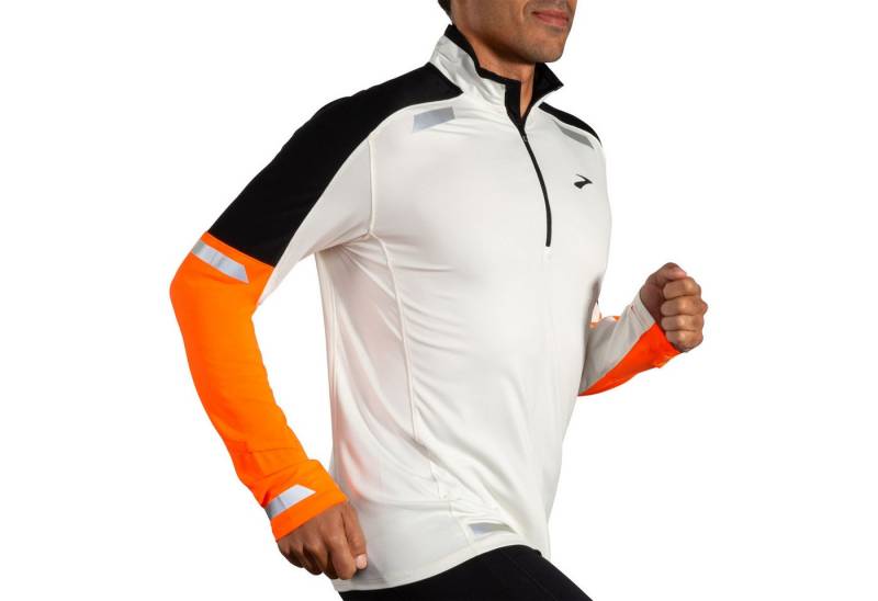Brooks Langarmshirt Run Visible 1/2 Zip 2.0 Men 211516-167 Gut sichtbar im Dunkeln von Brooks