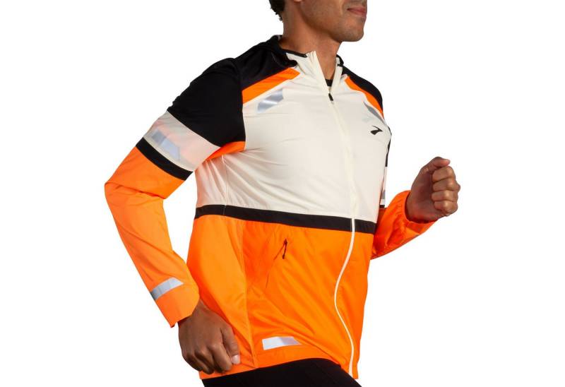 Brooks Laufjacke Run Visible Jacket 2.0 Men 211519-167 Gut sichtbar im Dunkeln von Brooks