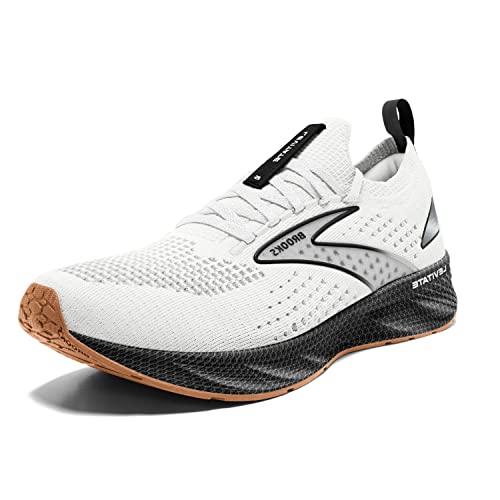 Brooks Levitate Stealthfit 6 Neutral Laufschuh für Herren, Weiß/Schwarz, 48.5 EU von Brooks