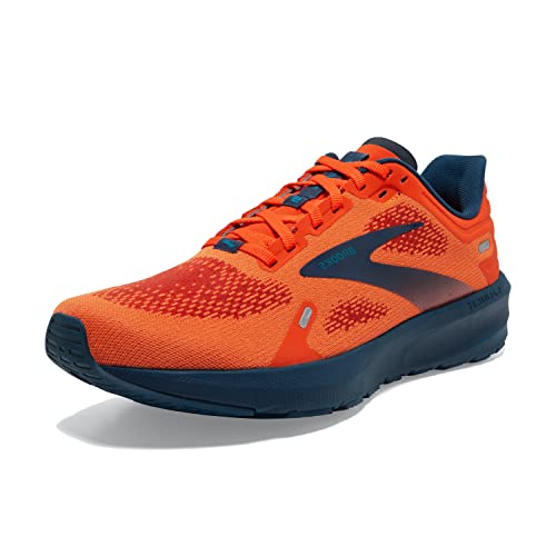 Brooks Men’s Launch 9 Neutral Running Shoe - Flame/Titan/Crystal Teal - 11 von Brooks