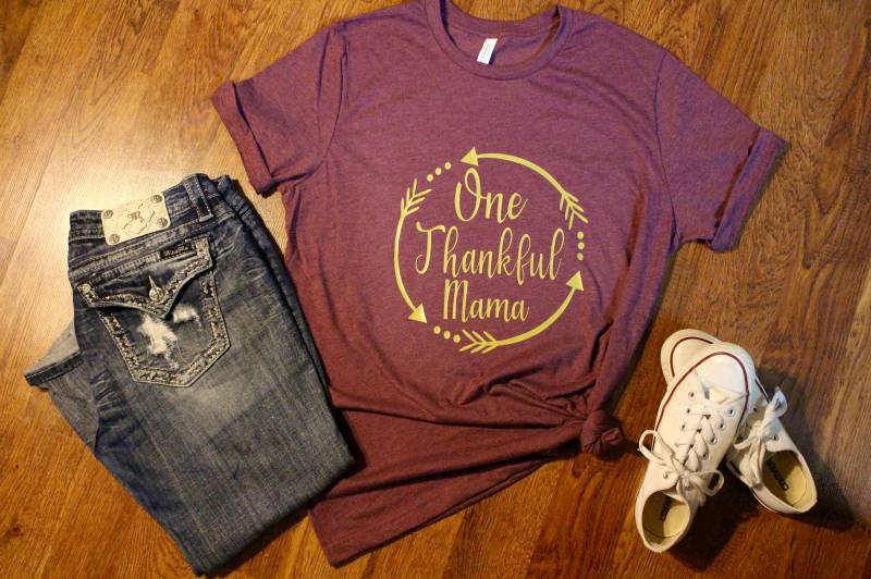 Fall Thankful Mama T-Shirt von BrooksCoCreations