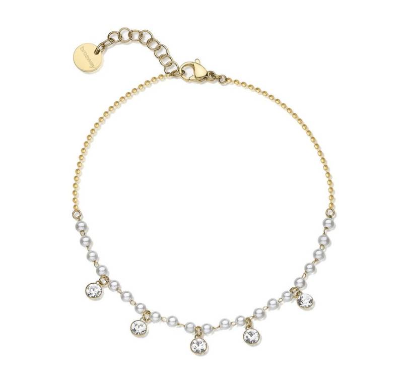 Brosway Armband Charming Chant BAH90 Perle vergoldet Fuß Armband von Brosway
