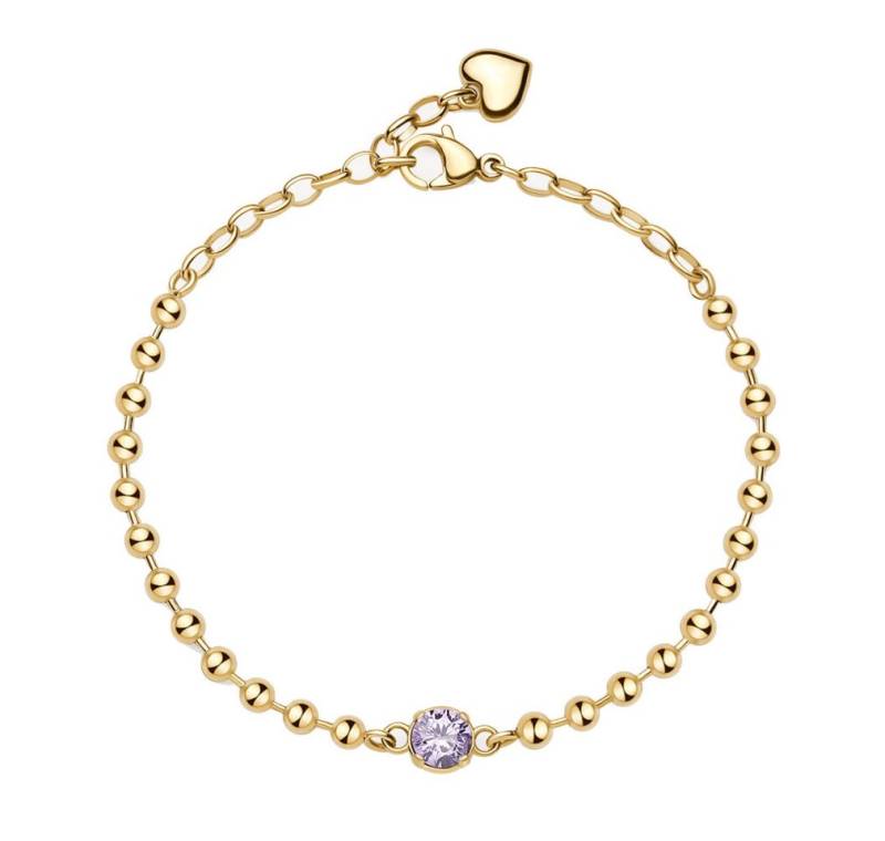 Brosway Armband Desideri BEI086 vergoldetes Kugelarmband mit Zirkon von Brosway