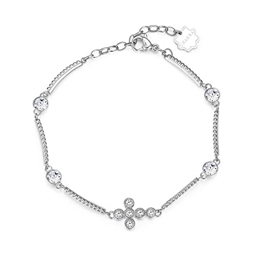 Brosway Armband Frau mit Symbol Kreuz aus Edelstahl | Kollektion CHAKRA - BHKB027 von Brosway