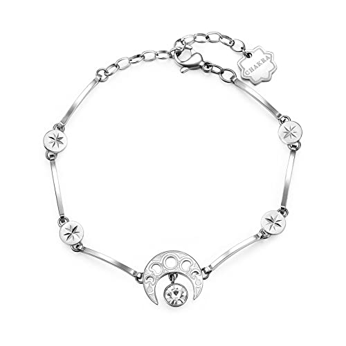 Brosway Armband Frau mit Symbol Mond aus Edelstahl | Kollektion CHAKRA - BHKB014 Brosway Armband Frau mit Symbol Mond aus Edelstahl | Kollektion CHAKRA - BHKB014 von Brosway