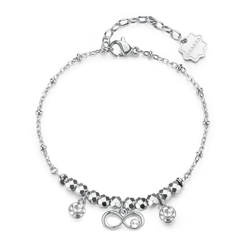 Brosway Armband Frau mit Symbol Unendlichkeit aus Edelstahl | Kollektion CHAKRA - BHKB261 von Brosway
