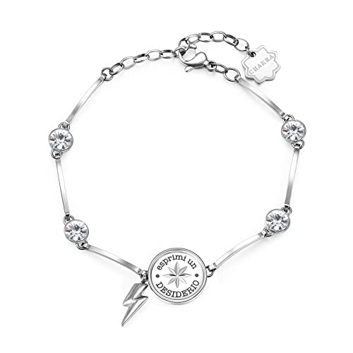 Brosway Armband Frau mit Symbol Windrose aus Edelstahl | Kollektion CHAKRA - BHKB041 von Brosway