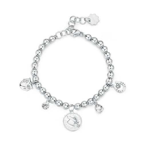 Brosway Damen-Armband aus Stahl, Damenarmband, Kollektion Chakra, BHKB205, 180mm, Edelstahl, Kristalle von Brosway