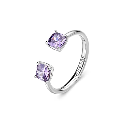 Brosway Damenring | Fancy Kollektion - FMP14B, 14, Sterling Silber Edelmetall aus Sterlingsilber Sterlingsilber, Nicht anwendbar magic purple von Brosway