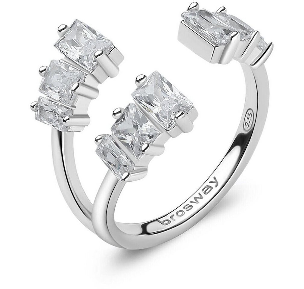 Brosway Fingerring Charmanter offener Ring Fancy Infinite White FIW20 - Kreislauf: 58 mm von Brosway