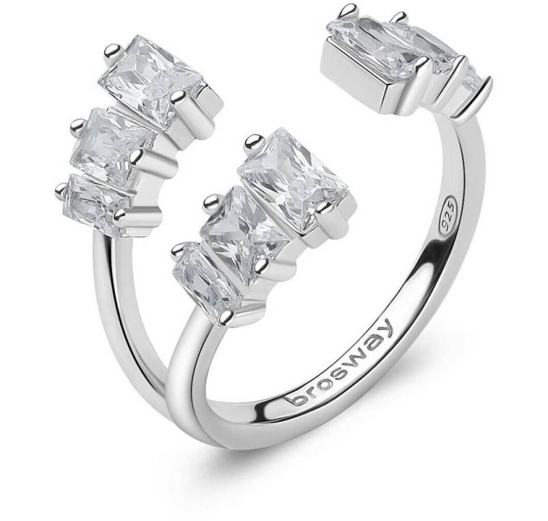 Brosway Fingerring Charmanter offener Ring Fancy Infinite White FIW20 - Kreislauf: 58 mm von Brosway