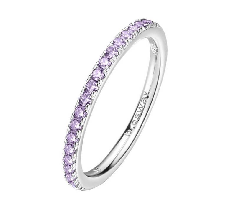 Brosway Fingerring FMP70 Fancy Magic Lila Funkelnder Silber Ring - Kreislauf: 50 mm von Brosway