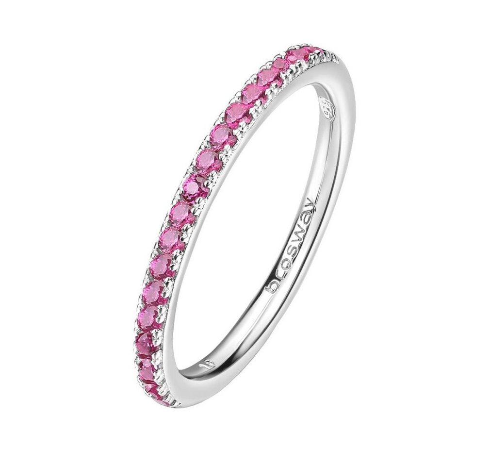 Brosway Fingerring FPR69 Fancy Passion Ruby Sparkling Silber Ring - Kreislauf: 54 mm von Brosway