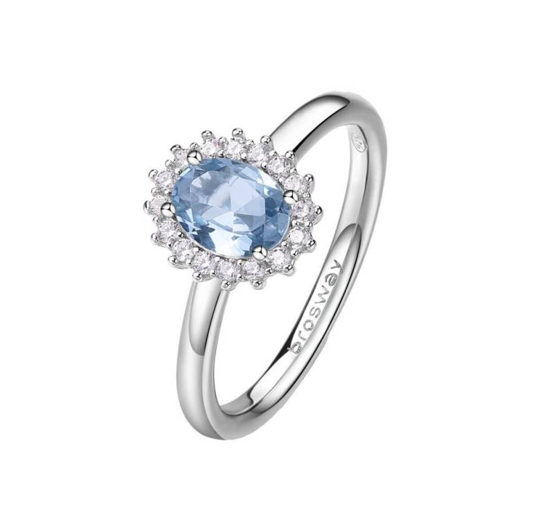 Brosway Fingerring Fancy Cloud Light Blue FCL74 eleganter Silberring - Ring: 54 mm von Brosway