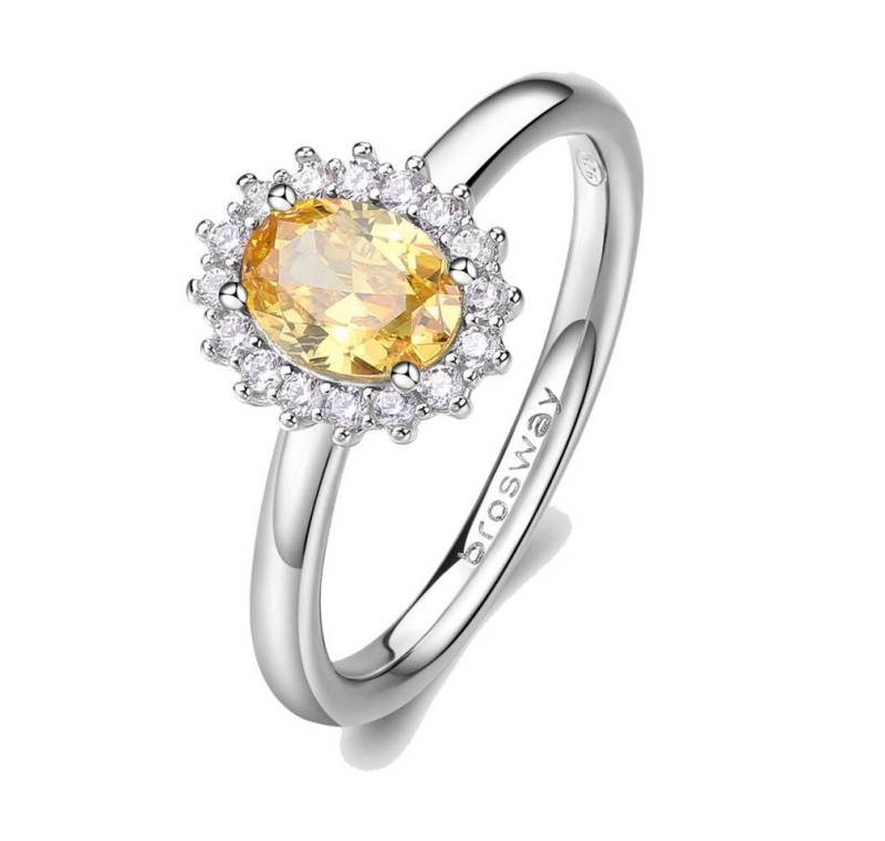 Brosway Fingerring Fancy Energy Yellow FEY65 eleganter Silberring - Kreislauf: 50 mm von Brosway