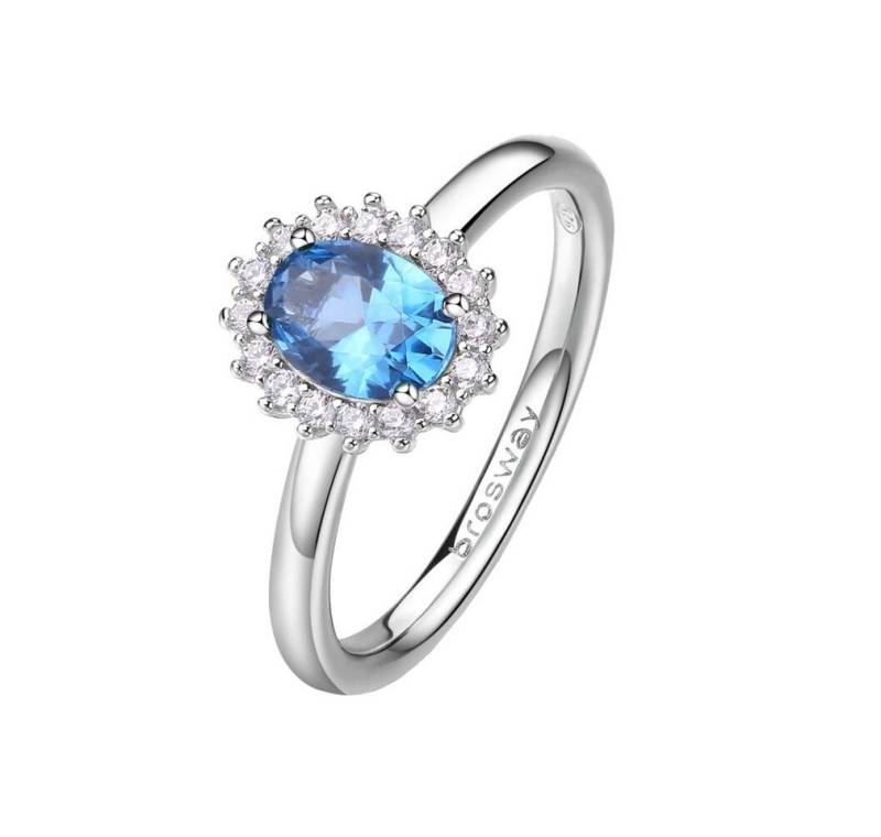 Brosway Fingerring Fancy Freedom Blue FFB70 eleganter Silberring - Kreislauf: 54 mm von Brosway