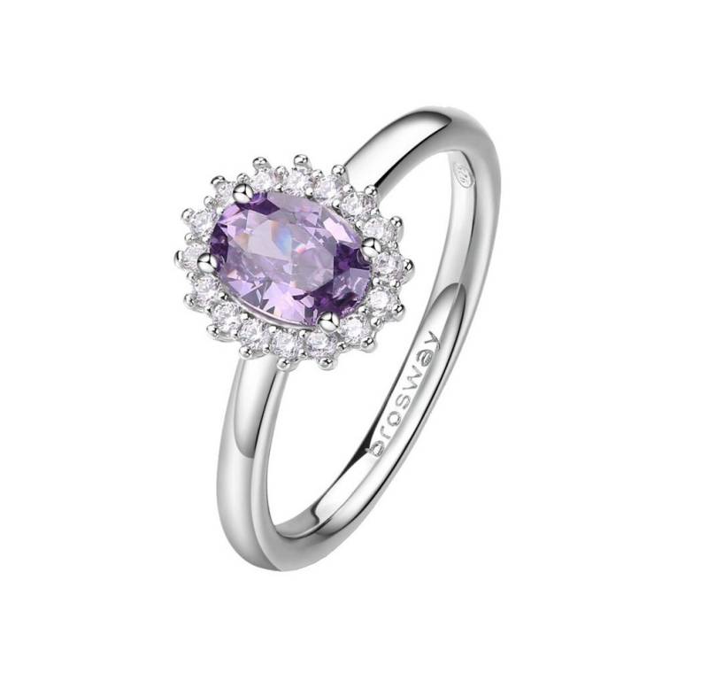 Brosway Fingerring Fancy Magic Purple FMP75 eleganter Silberring - Kreislauf: 54 mm von Brosway