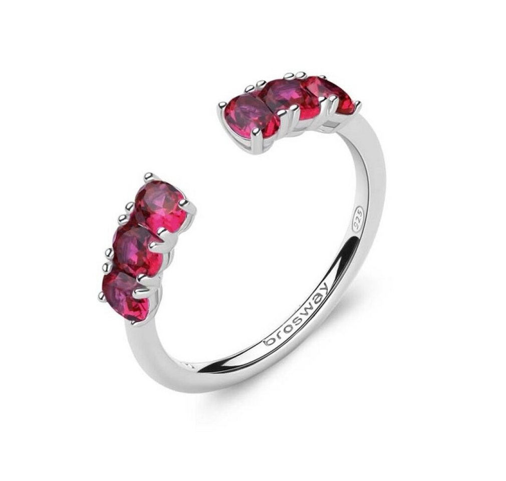 Brosway Fingerring Fancy Passion Ruby FPR11 Sparkling Open Ring - Kreislauf: 52 mm von Brosway