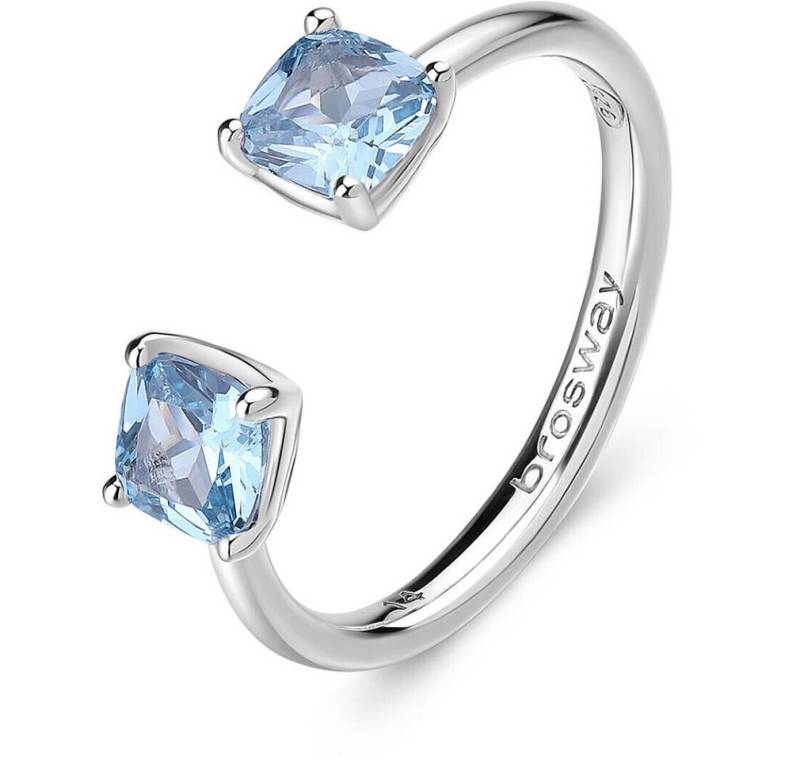 Brosway Fingerring Offener Silberring mit ausgefallenen Zirkonia FCL11 - Kreislauf: 54 mm von Brosway