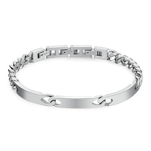 Brosway Bullet BUL59 men's bracelet with polished 316L steel plate and chain links von Brosway