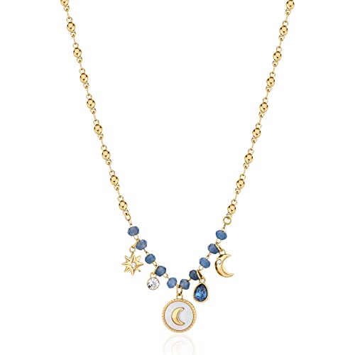 Brosway Halskette Frau mit Symbol Mond aus Edelstahl | Kollektion CHAKRA - BHKN086 von Brosway