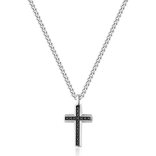 Brosway Halskette Mann mit Symbol Kreuz aus Edelstahl | Kollektion BACKLINER - BBC01 von Brosway