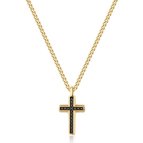 Brosway Halskette Mann mit Symbol Kreuz aus Edelstahl | Kollektion BACKLINER - BBC02 von Brosway