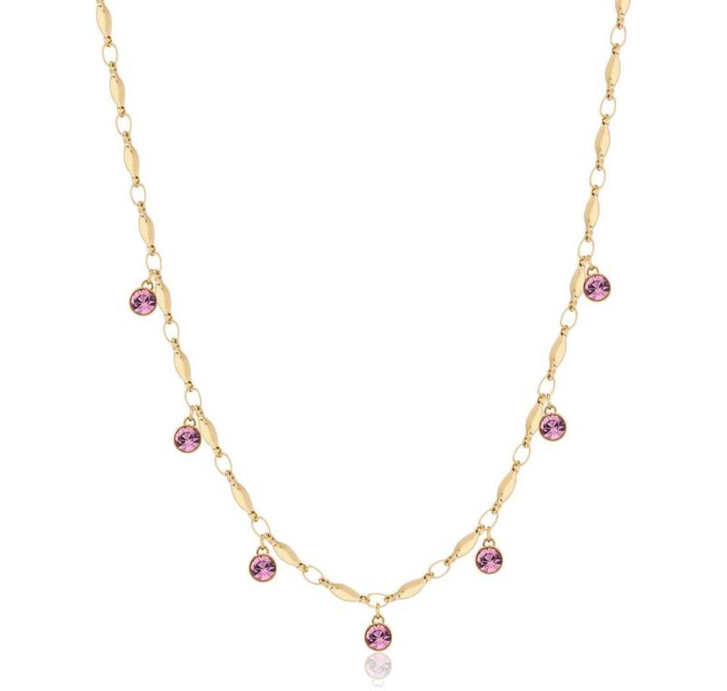 Brosway Kette mit Einhänger Sparkling Gold Plated Symhonia Crystal Necklace BYM142 von Brosway