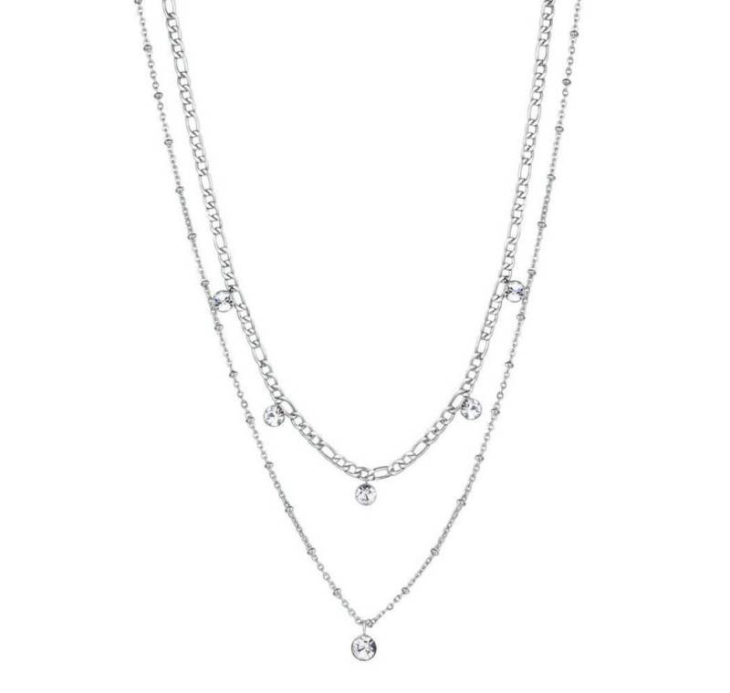Brosway Kette mit Einhänger Steel double necklace with Symphonia BYM81 crystals von Brosway