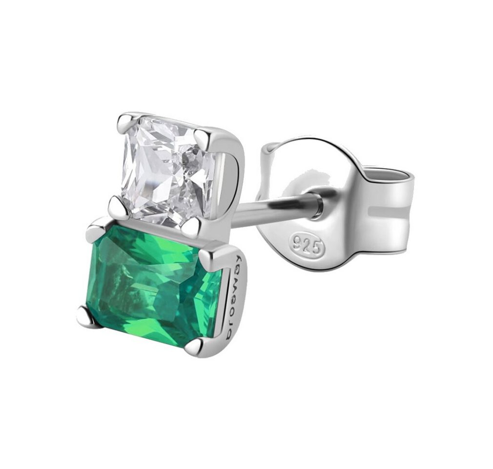 Brosway Ohrring-Set Elegante silberne Einzelohrringe Fancy Life Grün FLG06 von Brosway